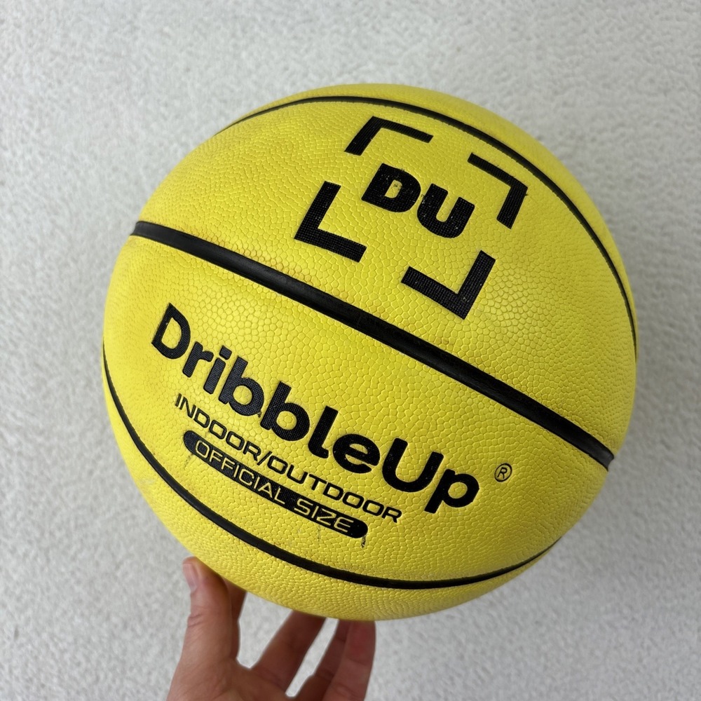 DRIBBLEUP Smart Basketball Official Size 29.5" Indoor/Outdoor Training Yellow